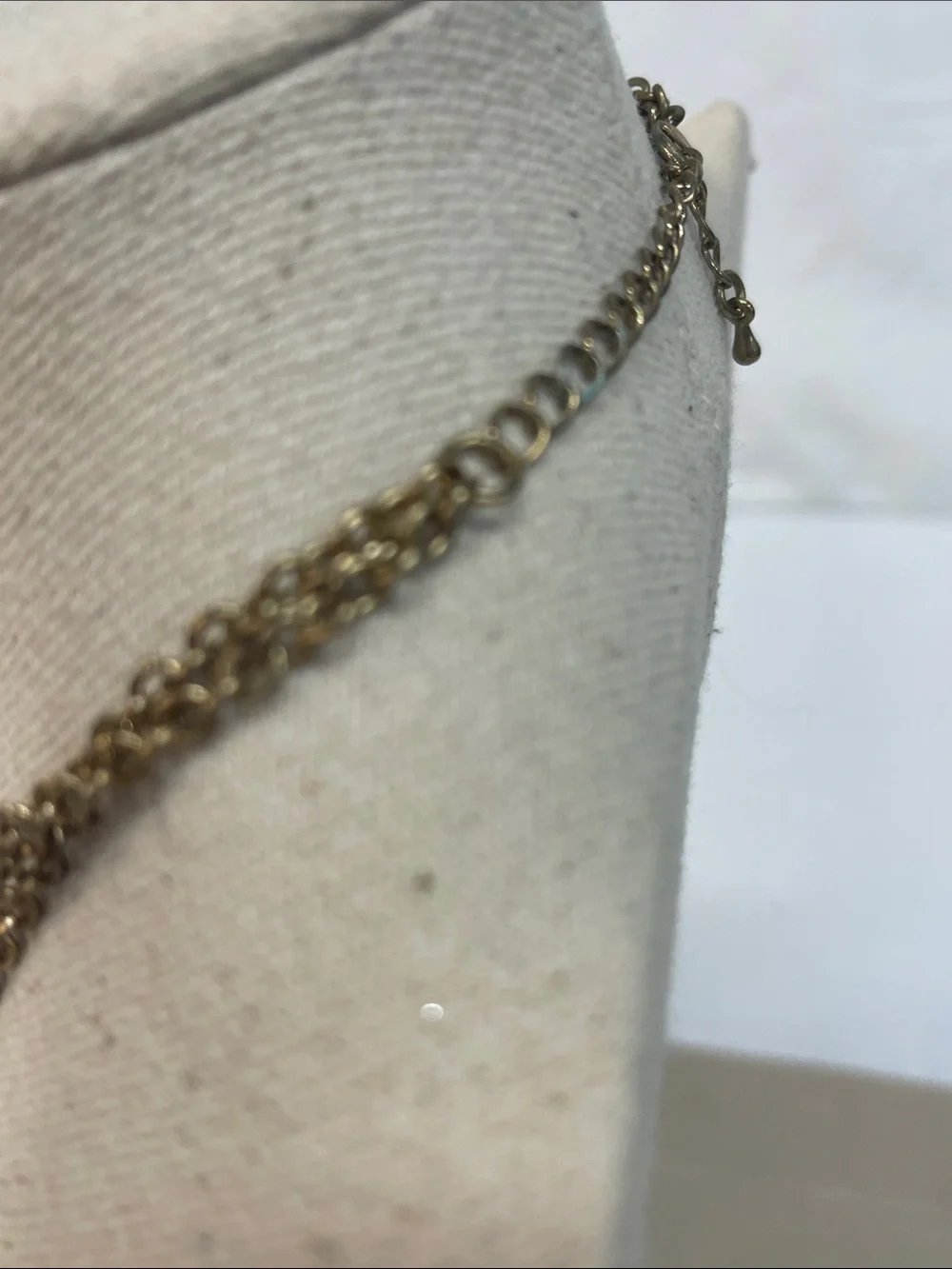 Hammered Multi-Tone Leaf Statement Necklace - Unbranded